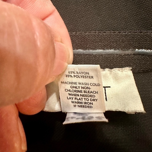 ANN TAYLOR LOFT, BLACK HALTER DRESS WITH BLACK & WHITE PRINT HALTER TIE. SIZE 4 - Picture 6 of 6